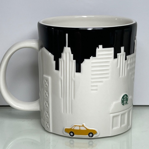 Starbucks New York City Skyline Cab Collector 3D Relief Coffee Mug 2012 16oz - Picture 2 of 11